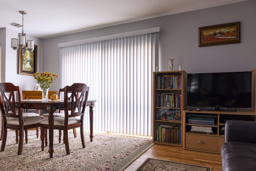 home interior with awesome blinds